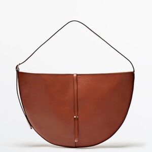 Brand new. Massimo Dutti Napa leather shoulder bag.